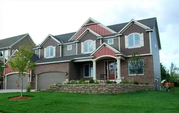 image of 2 story traditional house plan 1894